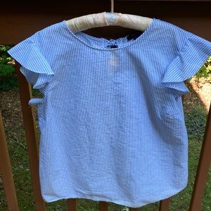 Atmosphere blue and white striped blouse